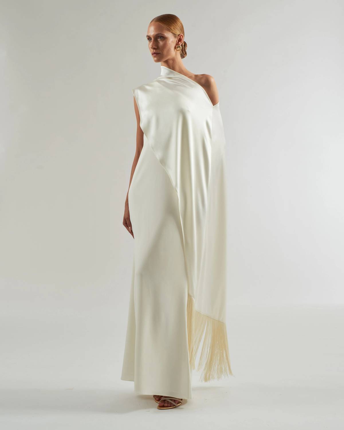 New Taller Marmo Berenson Maxi Dress In Latte